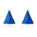 Windy City Novelties Santa Claus Plush Hat 2 Pack - for Christmas Parties, Caroling, Gatherings & Party Favors - Blue