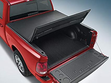 Amazon Com Mopar 82211602 Black Vinyl Tonneau Cover 5 7 Foot Ram Box 1 Pack Automotive