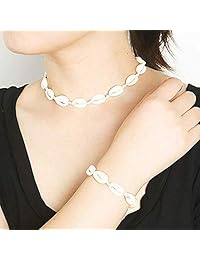 TOHUM Shell Choker Necklace for Women Girls Cowrie Seashell Necklace Jewelry Sets