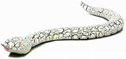 FINERINE Remote Control Snake, Rattlesnake Animal Trick Terrifying Mischief Toy (White)