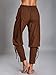 Makkrom Mens Medieval Ankle Pants Viking Pirate Costume Lace Up Tapered Banded Renaissance Navigator Halloween Trousers