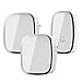 Wireless Doorbell, INNLIFE Waterproof Chime Kit Operating at 1000ft with 1 Remote Push Button Transmitter (Battery included) 2 Plug-in AC Receivers, 36 Melodies, 4 Level Volume and LED Flash (White)