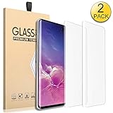  Galaxy S10 Plus Screen Protector 2 Packs Full Coverage Ultra-Clear Thin Anti-Bubble Film Anti-Fingerprint Anti-Scratch Case Friendly Tempered Glass Screen Protector for Samsung Galaxy S10 Plus