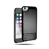 Battery Case for iPhone 6s Rechargeable Power Bank Cover iPhone 6 Charging Case , 3000mAh ,Suits for iPhone 6 / 6s / 7 (Black)