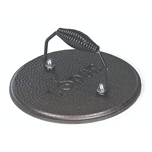 Lodge LGPR3 Cast Iron Round Grill Press, PreSeasoned, 7.5inch