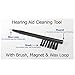 1PC Brand New Multi-function Hearing Aid Cleaning Brush Tool Kit with Wax Loop & Battery Magnet