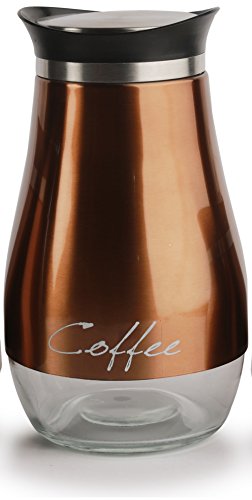 image for Circleware 68250 Cafe Contempo Glass Canister Jars, 3-Piece Set, Home 