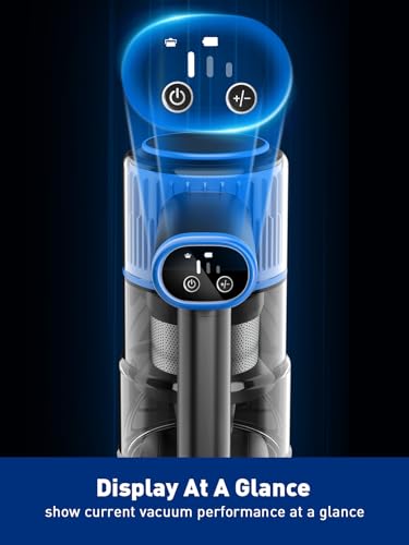 SINCHEREU A27B Cordless Vacuum Cleaner, 8-in-1 Powerful Suction Stick Vacuum, 40Mins Runtime Detachable Battery, 3 Power Modes & LED Display, Ideal for Home, Car, Hard Floor, Carpet, Pet Hair