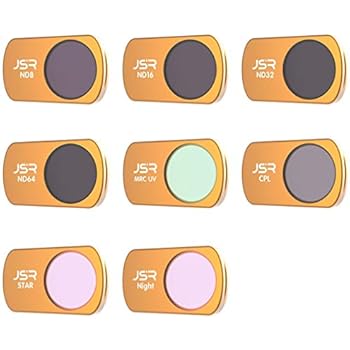 Aleola Camera Lens Filters CPL+Star+ND8+ND16+ND32+MCUV+Night+UV Filter Set of 8 ND Filter Compatible with DJI Mavic Mini Drone Action Camera Accessories