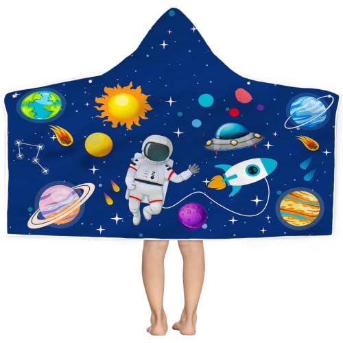 Bonsai Tree Spaceman Hooded Beach Towel