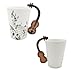 Moyishi Lovely Cute 10.58oz Holds Tea Coffee Milk Ceramic Mug Cup Birthday Christmas Gifts Best Gift (Violin)
