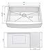 Enbol AS3322 33 Inch 16 Gauge Undermount Handmade Farmhouse Apron Front Single Bowl Stainless Steel Kitchen Sink
