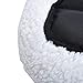 Amazon Basics Padded Pet & Dog Bolster Bed, White, 22 x 15 inches