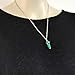 Hand Wired Treated Malachite Point Stone Chakra Healing Pendant Necklace
