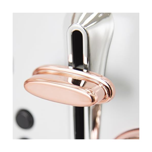 Tower Bottega T20017W 4-Slice Toaster, Stainless Steel with Adjustable Browning Control, Cancel, Defrost and Reheat…