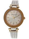 Anne Klein Women's Swarovski Crystal Accented Mesh Bracelet Watch