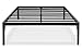 PrimaSleep 18 Inch High Extra Support/Heavy Duty Steel Slat Bed Frame/Anti-slip/Easy Assembly/Noise Free/No Box Spring Needed, King, Black