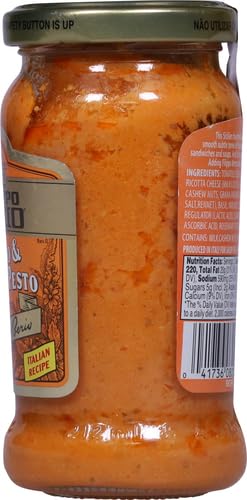FILIPPO BERIO PESTO, TOMATO & RICOTTA, 6.7 OUNCE GLASS JAR, GLUTEN FREE, NON-GMO