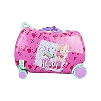 Nickelodeon Paw Patrol Boys - Girls Carry On Luggage 20" Kids Ride-On Trunky Suitcase (GIRL MULTI)