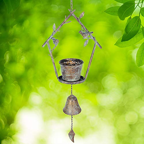 Kimdio Hanging Bird Feeder Tray Bell Seed Tray for Bird Feeders, Outdoor Garden Backyard Decorative Great for Attracting Pet Hummingbird Feeder with 3.5 inch-Dia - Thumbnail 6