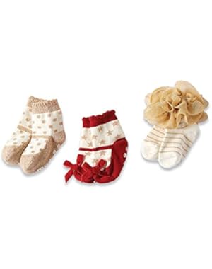 Baby Girls Sparkle Sock Holiday Sock Set Size: 0-12 months