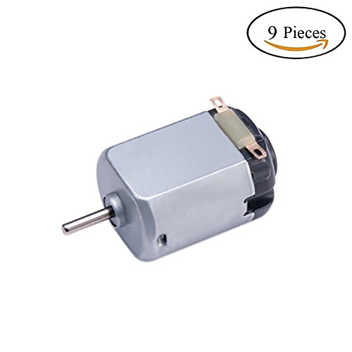 DC Motor 9 Pcs 1.5-6V 15000RPM Rectangular Mini Electric Motor for Electric Toys by Topoox