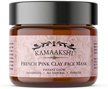 Kamaakshi Face Mask | Natural Ingredients | Suitable for all skin types | With Detoxifying, Clarifying properties | 50 gms (French Pink Clay)
