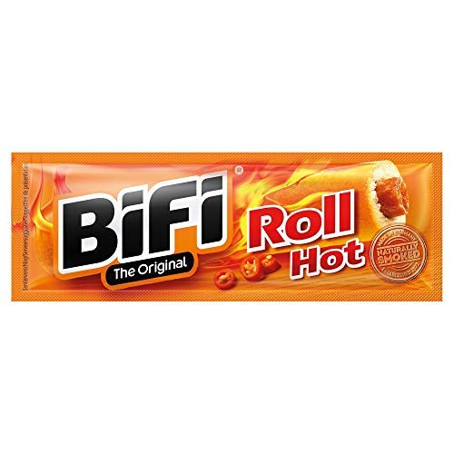 BiFi Roll Hot – 24er Pack (24 x 45 g) – Herzhafter, pikanter Salami Fleischsnack – Snack im Teigmantel – Bild 3