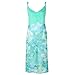 Sueetyus Women's Plus Size Floral Print Round Neck Long-Sleeved Party Beach Dresses XXXLarge