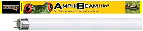 REPTILEPRO SOLAR SUN 2.0 UVB AMPHIBEAM FLOURESCENT GLO TUBE LAMP UV BULB VIVARIUM REPTILE REPTI GLO PET LIGHT (RTT10 T8 (25W) 30" 2.0 UVB)