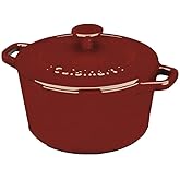 Cuisinart Chef's Classic Enameled Cast Iron Round Covered Casserole (Cardinal Red, 3- Quart)