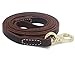 YOOGAO Pet Genuine Leather Dog Training Leash. 4/6 ft Length 3/5 inch Width for Medium and Large Dogs.(6 feet)