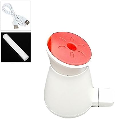 Ccaravan Mini Essential Oil Aromatherapy Diffuser Humidifier DC 5V 18ML for Computer Desks (Red)
