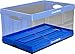 CleverMade CleverCrates 62 Liter Collapsible Storage Bin/Container: Solid Wall Utility Basket/Tote, Royal Blue