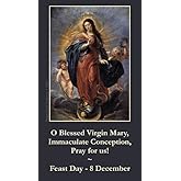 O Blessed Virgin Mary, The Immaculate Conception Holy Card (10-pack) with Two Free Prayer Cards Included