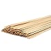 MARISTORE Bamboo Marshmallow Roasting Sticks with 31 Inch 5mm Thick Extra Long Heavy Duty Wooden Skewers,Roaster Barbecue S'Mores Skewers Hot Dog Forks for Party,Camping. 100 Pcs