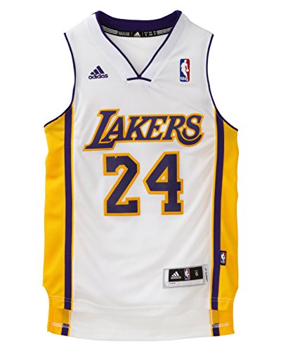 Adidas Men's Los Angeles Lakers NBA Kobe Bryant Swingman Jersey White Small