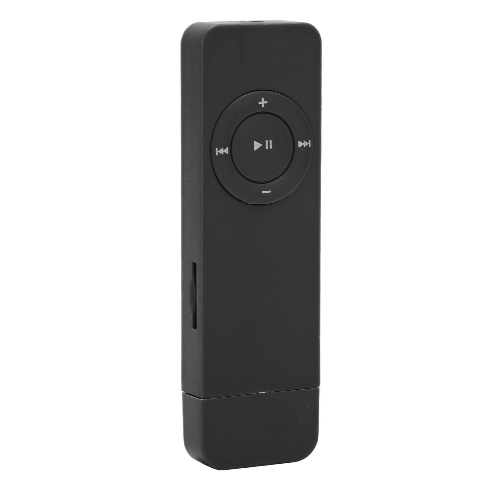 Annadue Slim Digital Music Player, Portable Lossless Sound Player for Students Running Travel, Supports up to 64GB (Black)