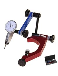 Indicador dial de prueba Anytime Tools 0.0005 pulgadas 0 15 0 y sujetador universal con abrazadera de púas para Bridgeport, diámetro de sujeción de máquina para fresar 1 7 8 pulgadas.