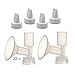 Maymom Non-Insert, One-Piece Small Flange Kit Compatible with Ameda Purely Yours, Ultra Breastpump (Flange 22 mm), with Duckbill; Not Original Ameda Flange or Duckbill
