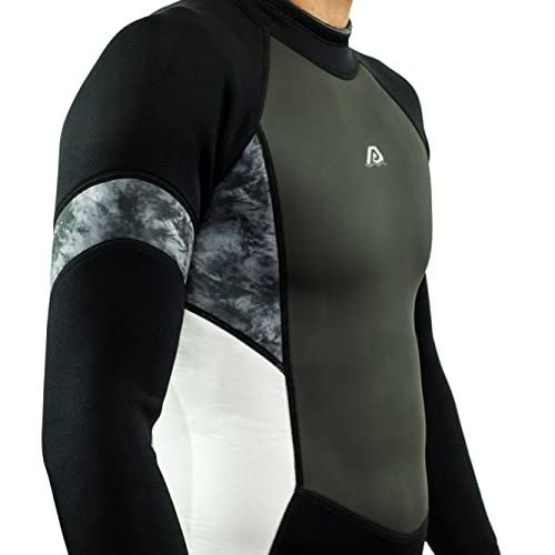 Wetsuits for Men by Aqua Polo Fullbody 3/2 Neoprene Wetsuit with