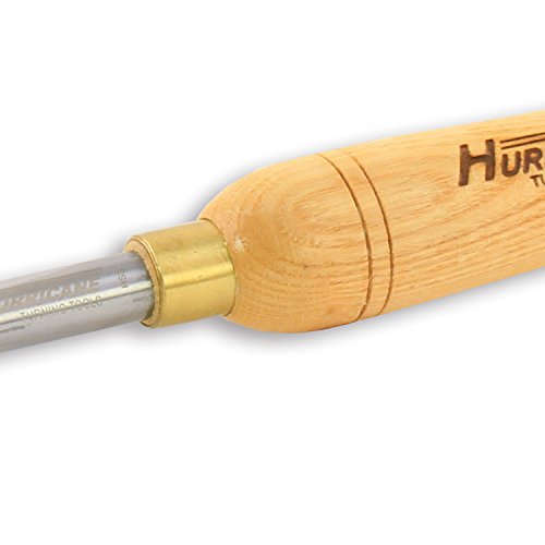 Hurricane Turning Tools, Woodturning Bowl Gouge, High Speed Steel, 1/2 Inches Flute (5/8 Inches Bar Stock) - Thumbnail 2