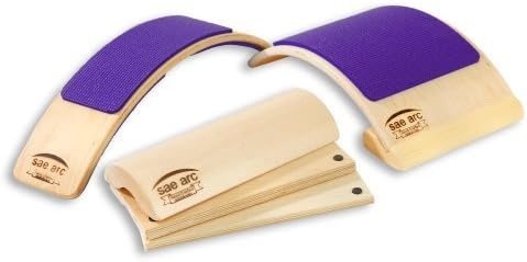 Spine Stretching (Purple) Therapeutic Device Combo with Four in One Adjustable Wooden Pillow, Two in One Back & Lumbar Stretcher, & Back Flex & Posture Device by SENYX