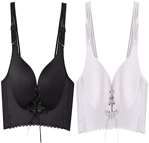 Women's Sexy Solid Color No Rims Bra Push-ups Magic Bra Body Shaping Women's Corset Vest Bust Support Sexy Bra