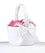 Lillian Rose Elegant Simple Large Flower Girl Basket, White