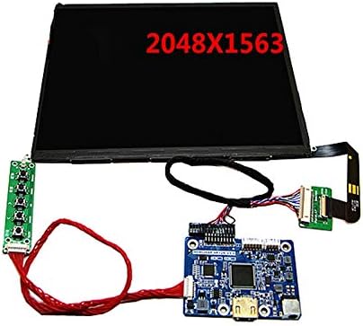 Muccus 9.7inch 2K HD LCD Screen kit HDMI LP097 LQ097 IPS Physical Resolution 2048X1536 for Raspberry Pi 3 - (Support Language: ADD Speaker)