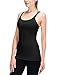 Baleaf Women's Yoga Cami Tank Top Built in Shelf Bra Black Size M
