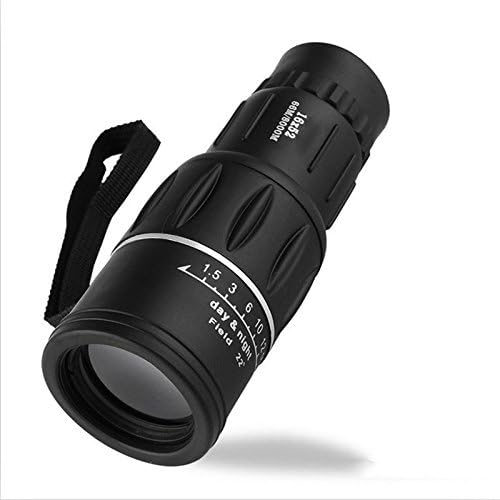 W telescope Telescope 16X52 High - Power Ultra - Clear Double - Bin Monocular Telescope Outdoor Telescope Concert,Black