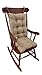 Klear Vu The Gripper Non-Slip Rocking Chair Cushion Set Honeycomb, Tan