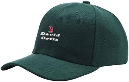 David Favorite Player Ortiz Green Peaked Hat Embroidered Logo Adjustable Fish Cap